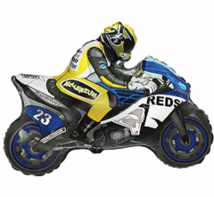 Maxi Motor (blue-yellow) folijski balon