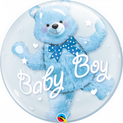 Bubble Baby Blue Bear pvc balon