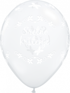 Lateks baloni 28cm Sretno krštenje DC 