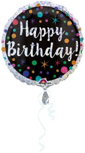 Polka Dot Bday folijski balon