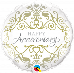 Standard Happy Anniversary Classic folijski balon