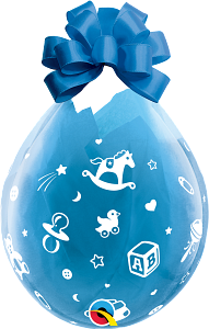 Latex baloni stuffer 48 cm Baby's Nursery Diamond Clear