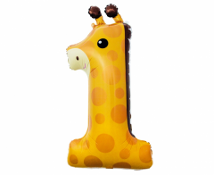 Folijski balon Giraffe broj 1