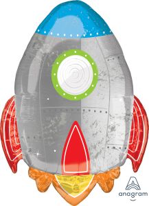 Maxi Blast off Birthday folijski balon