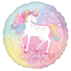 Standard Enchanted Unicorn Birthday folijski balon