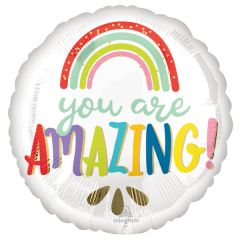 Standard You Are Amazing Rainbow folijski balon