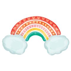 Maxi Retro Rainbow folijski balon