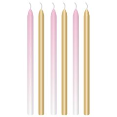 Svjećice 1st Birthday Pink Ombre, 12cm