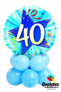 Balonska skulptura 40th Birthday Shining Star