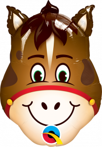Mini Hilarious Horse folijski balon na štapiću