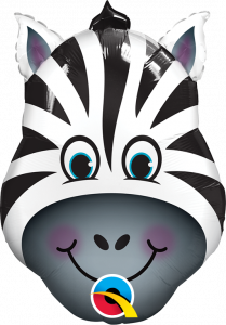 Mini Zany Zebra folijski balon na štapiću