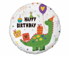 Standard Dinosaur Happy Birthday folijski balon