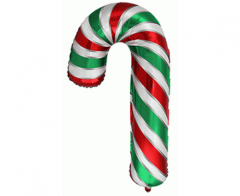 Maxi XMas Lollypop Red/Green folijski balon