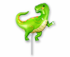 Mini 14"FX Dino folijski balon na štapiću