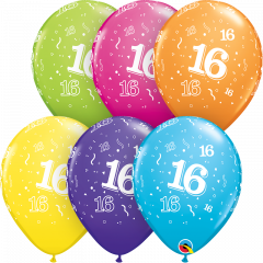 Lateks baloni 28cm Stars 16 A Round Tropical Ast