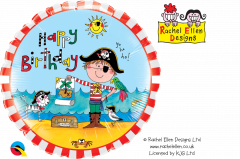 Standard Bday Pirate folijski balon