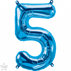 Mini folijski balon broj 5 Blue  