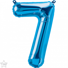 Mini folijski balon broj 7 Blue  
