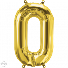 Mini folijski balon broj 0 Gold  
