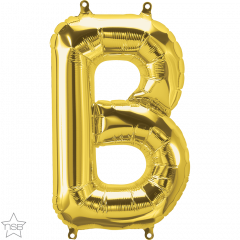 Mini folijski balon slovo B Gold  