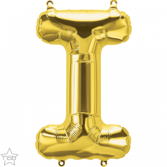 Mini folijski balon slovo I Gold  
