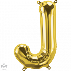 Mini folijski balon slovo J Gold  