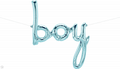 Natpis Boy Pastel Blue folijski balon