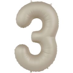 Folija balon broj 3  Creamy Latte