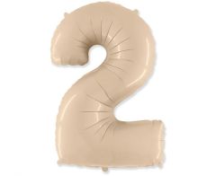Folijski balon broj 2 Cream 102 cm
