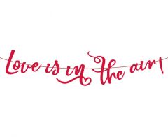 Natpis Love Is In The Air Red 200 cm