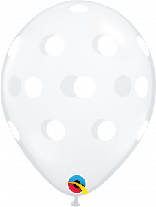 Lateks baloni 28cm Big Polka Dots DC 