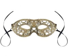 Čipkasta maska Gold Lady