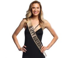 Lenta Happy Birthday Gold