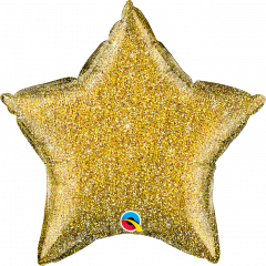 Standard Zvijezda Glittergraphic Gold folijski balon
