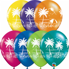 Lateks baloni 28cm Tropical Vistas Fantasy Ast
