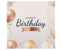 Happy Birthday balloons salvete 33x33 cm