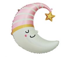 Maxi Moon Pink Cap folijski balon