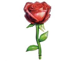 Maxi Rose Red folijski balon 37x76 cm