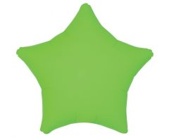 Standard Star Neon Green folijski balon