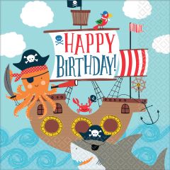 Ahoy Birthday salvete 33x33 cm