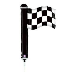 Mini Checkered flag folijski balon na štapiću