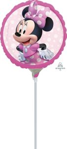 Mini 9" Minnie Mouse Forever folijski balon na štapiću