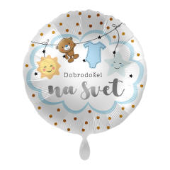Standard Dobrodošel na Svet Baby Boy is Coming folijski balon