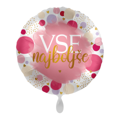 Standard Vse Najboljše Sweet Birthday folijski balon