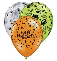 Latex baloni 28 cm  Halloween Ast 