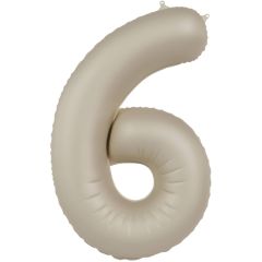 Folija balon broj 6  Creamy Latte