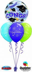 Helijski buket Bubble baloni Congratulations Graduate Bubble