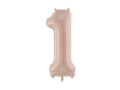 Folijski balon broj 1 Dark Beige