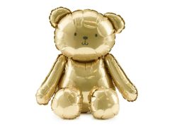 Maxi Sitting Bear Gold folijski balon