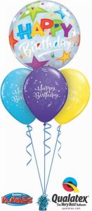 Helijski buket Bubble baloni Bday Bubble